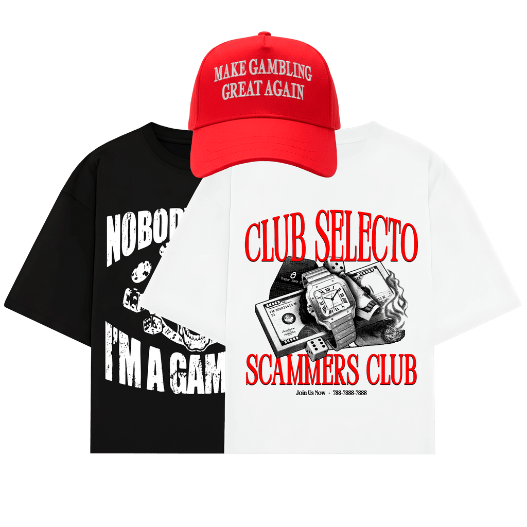 Pack Gambler Pro: 2 Camisetas y 1 Gorra